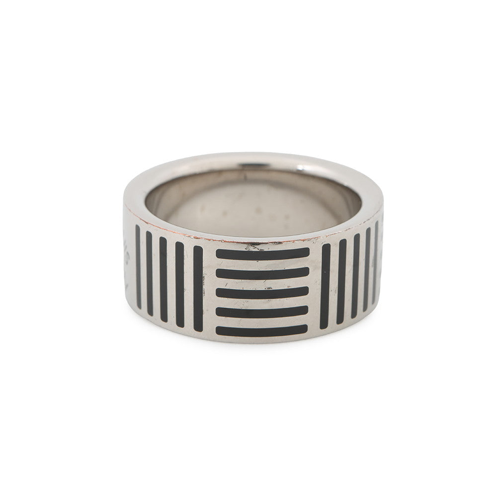 LOUIS VUITTON Bague Damier Colors Ring Size L (Approximately No. 21) SilverM62494 Metal