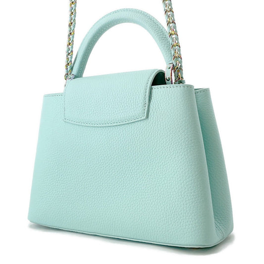 LOUIS VUITTON Capucines Light BlueM22055 Taurillon Leather Size BB