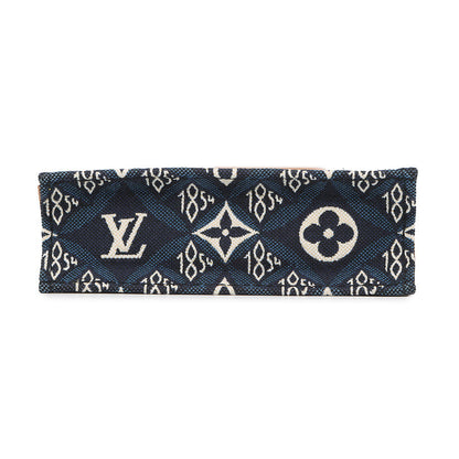 LOUIS VUITTON Since1854 Petite Sac Plat BlueM80288 Monogram / Jacquard