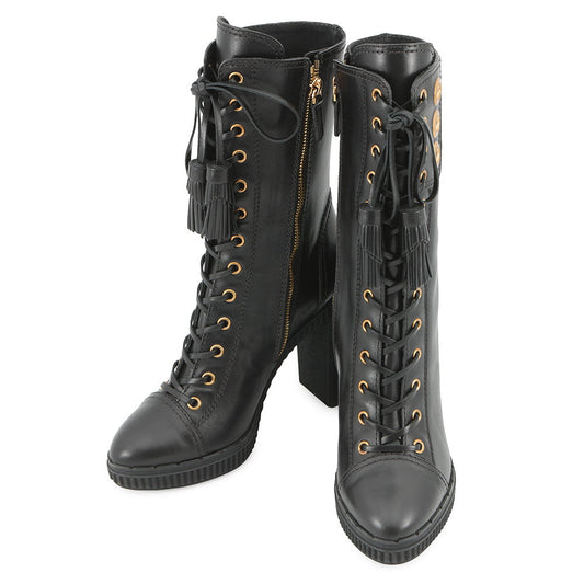 TOD’S lace-up mid-boots BlackXXW64A0X020GOCB999 Leather Size 35