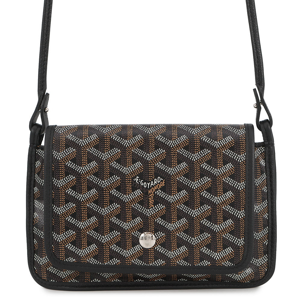 GOYARD Plumet Pouch Wallet Shoulder Bag BlackPLUMETPMLTY01CL01P PVC Leather