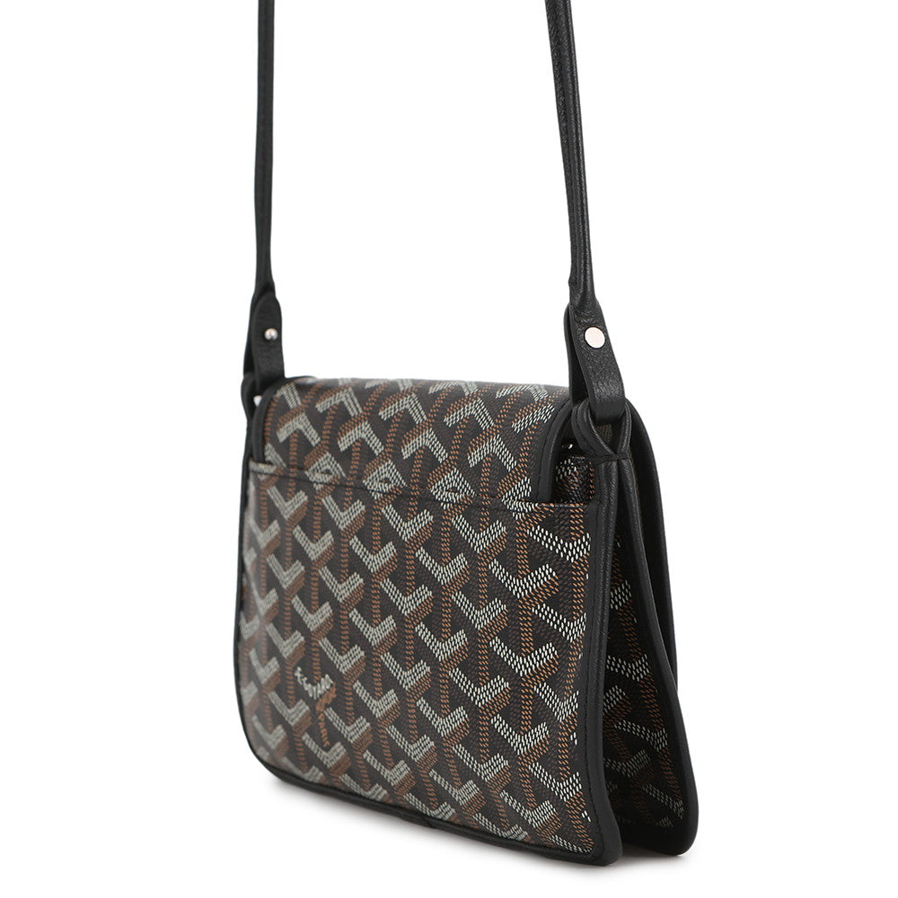 GOYARD Plumet Pouch Wallet Shoulder Bag BlackPLUMETPMLTY01CL01P PVC Leather