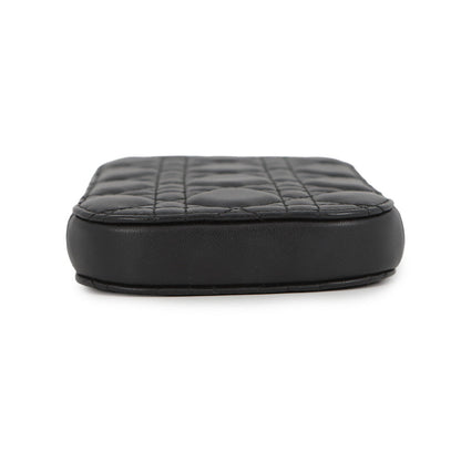 Dior Cannage Lady Dior Call'in Dior Phone Holder 2-Way BlackS0872ONMJ Lambskin