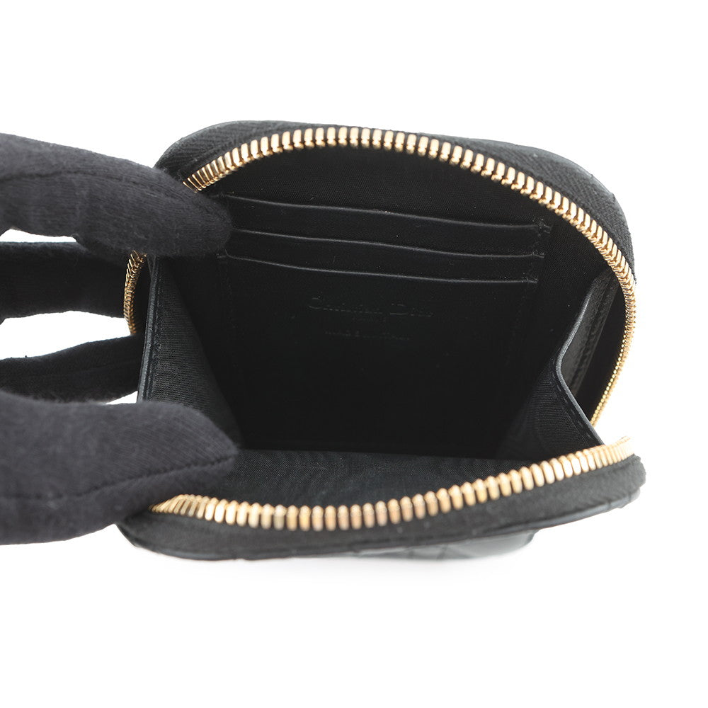 Dior Cannage Lady Dior Call'in Dior Phone Holder 2-Way BlackS0872ONMJ Lambskin