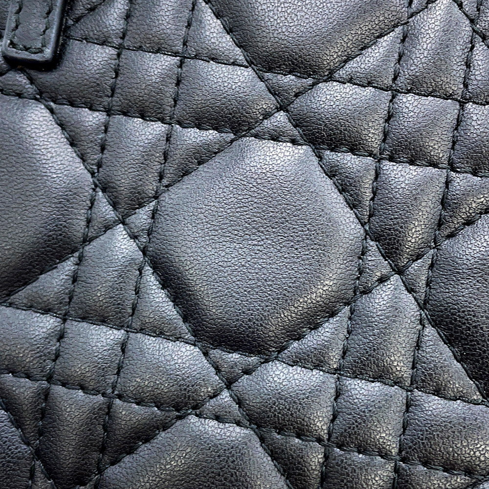 Dior Cannage Lady Dior Call'in Dior Phone Holder 2-Way BlackS0872ONMJ Lambskin