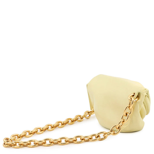 Bottega Veneta The ChainPouch ChainBag Light Yellow651445 Leather