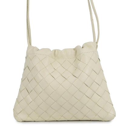 Bottega Veneta INTRECCIATO Dust Bag Shoulder Bag Ivory816987 Calf Leather Size Small