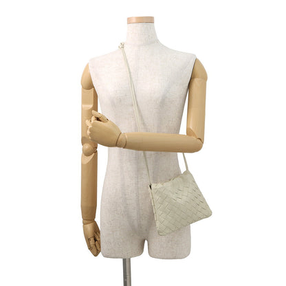 Bottega Veneta INTRECCIATO Dust Bag Shoulder Bag Ivory816987 Calf Leather Size Small