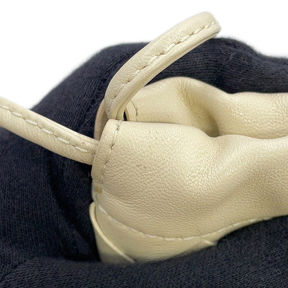 Bottega Veneta INTRECCIATO Dust Bag Shoulder Bag Ivory816987 Calf Leather Size Small