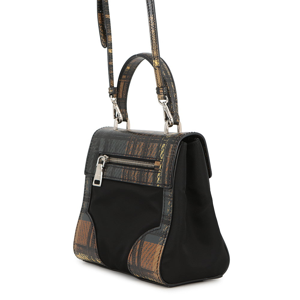 PRADA 2WAYBag Black/Brown1BA014 Nylon Leather