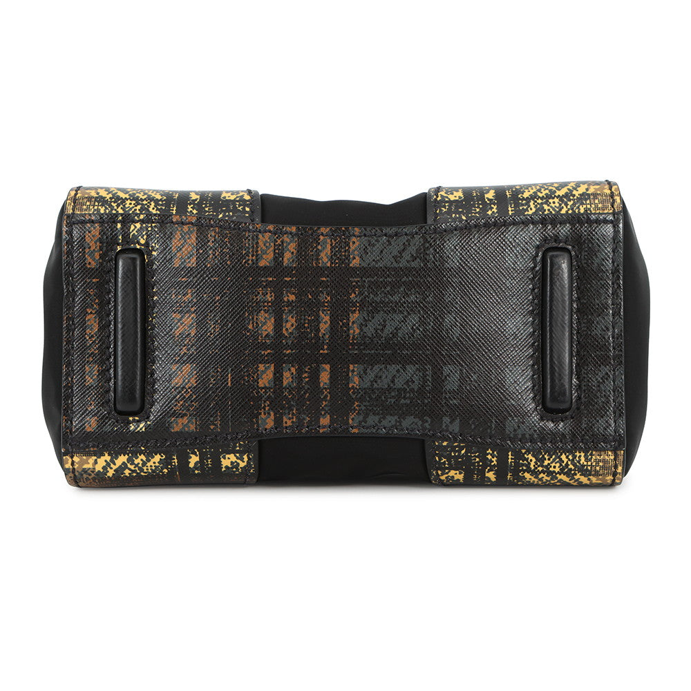 PRADA 2WAYBag Black/Brown1BA014 Nylon Leather