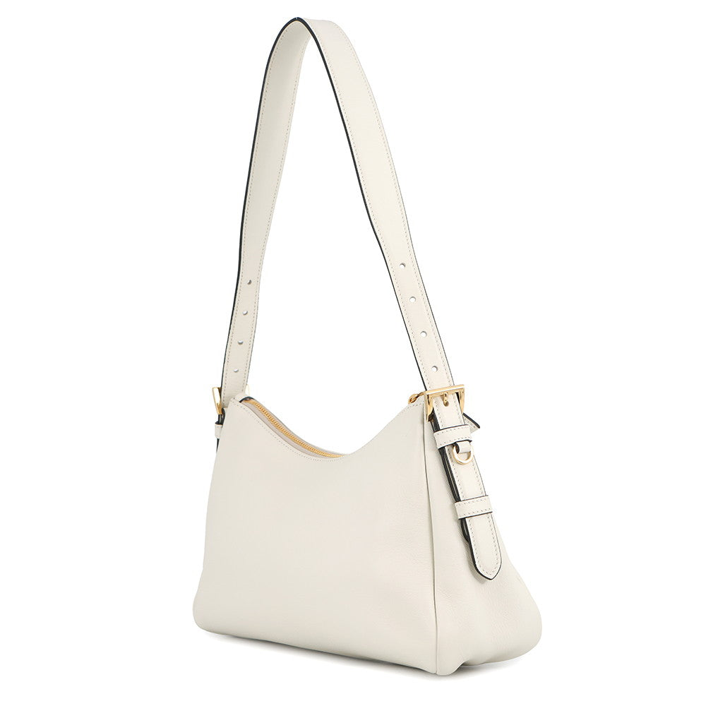 PRADA Eme Shoulder Bag White1BC229 Leather Size Medium