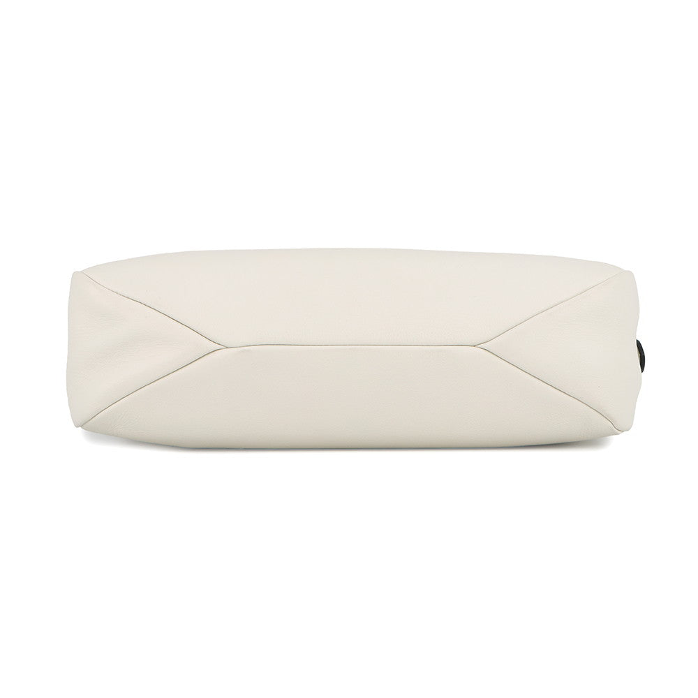 PRADA Eme Shoulder Bag White1BC229 Leather Size Medium