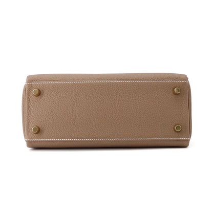 HERMES Kelly Retourne Etoupe Togo Leather Size 25