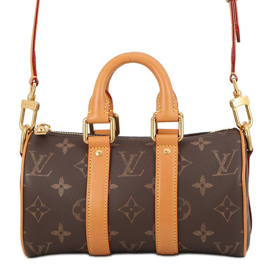 LOUIS VUITTON Keepall Bandouliere BrownM14026 Autre Cuir Monogram Size 25