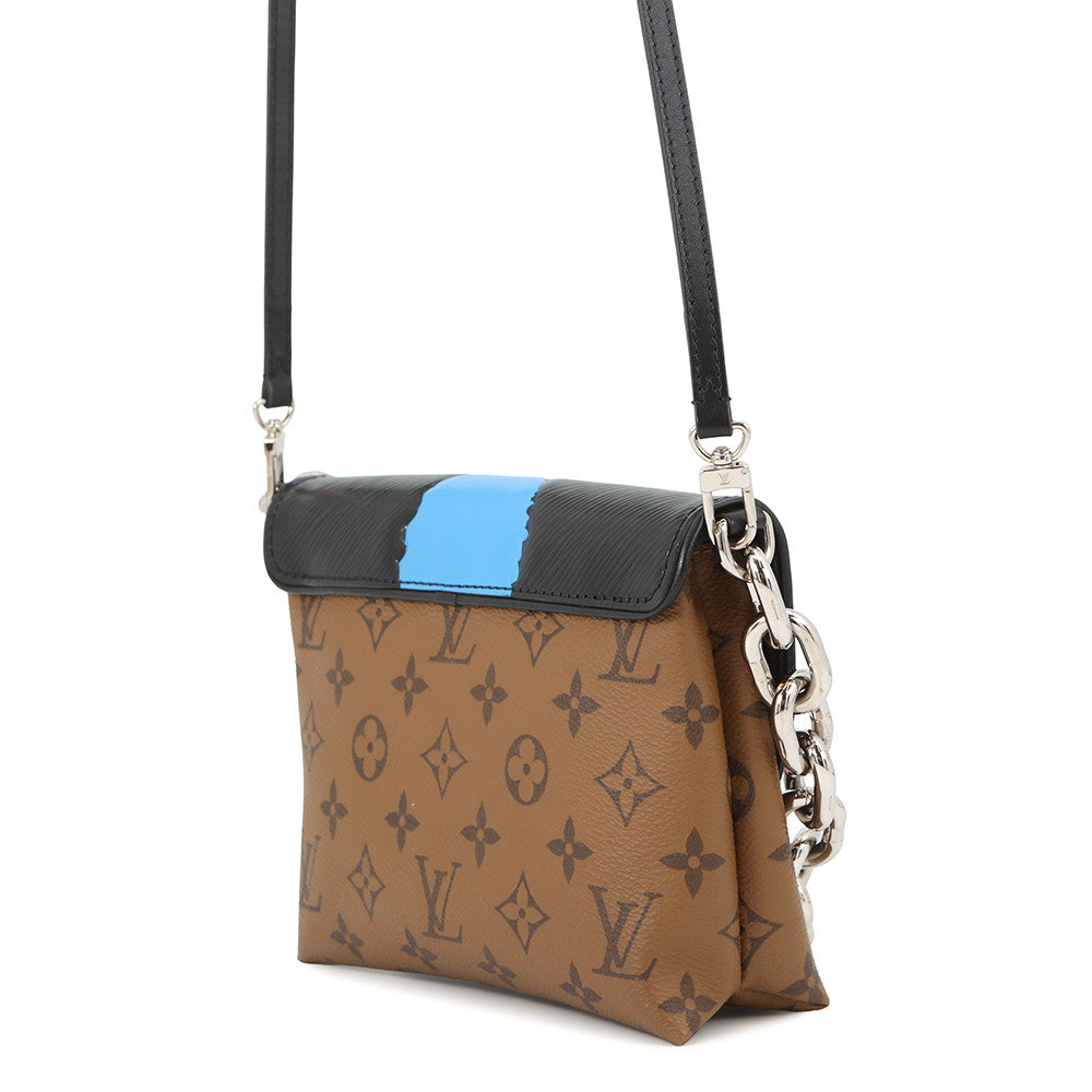 LOUIS VUITTON Monogram (Kabuki) Pochette Kabuki Mask NoirM43495 Monogram Reverse Canvas Epi Leather