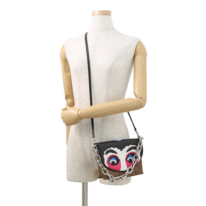 LOUIS VUITTON Monogram (Kabuki) Pochette Kabuki Mask NoirM43495 Monogram Reverse Canvas Epi Leather