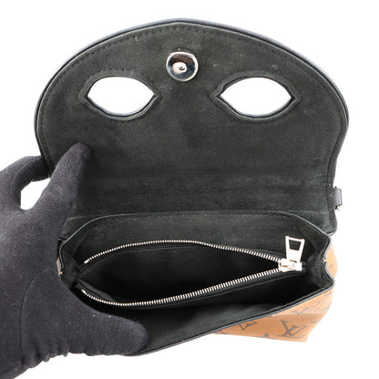 LOUIS VUITTON Monogram (Kabuki) Pochette Kabuki Mask NoirM43495 Monogram Reverse Canvas Epi Leather