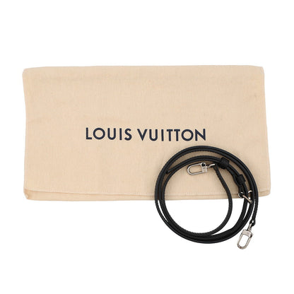 LOUIS VUITTON Monogram (Kabuki) Pochette Kabuki Mask NoirM43495 Monogram Reverse Canvas Epi Leather