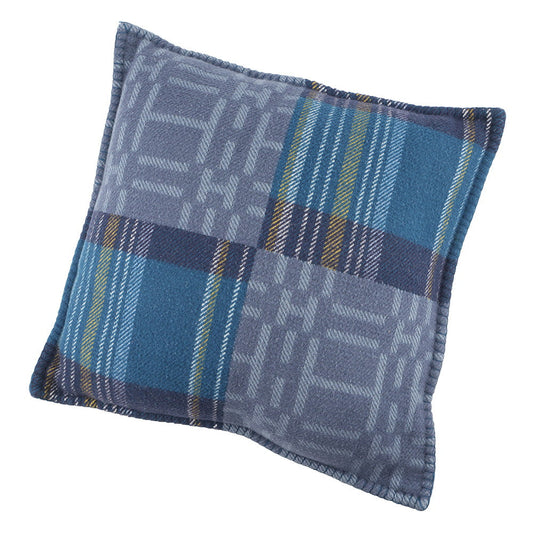 HERMES Scott H Pillow Cushion Blue Wool 100%