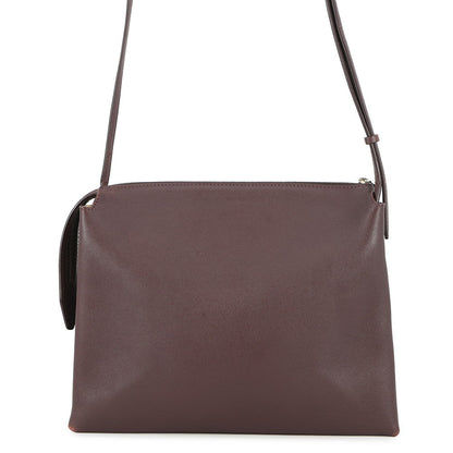 The Row NU TWIN Shoulder Bag BordeauxW1235 Leather