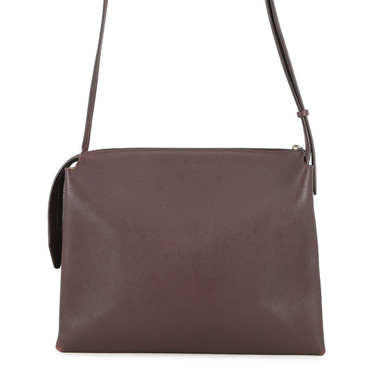 The Row NU TWIN Shoulder Bag BordeauxW1235 Leather