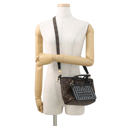 LOUIS VUITTON Neverfull・Inside Out NoirM12099 Monogram Grain Leather Size BB