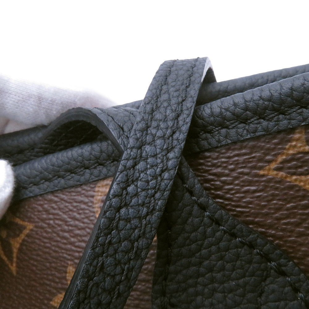 LOUIS VUITTON Neverfull・Inside Out NoirM12099 Monogram Grain Leather Size BB