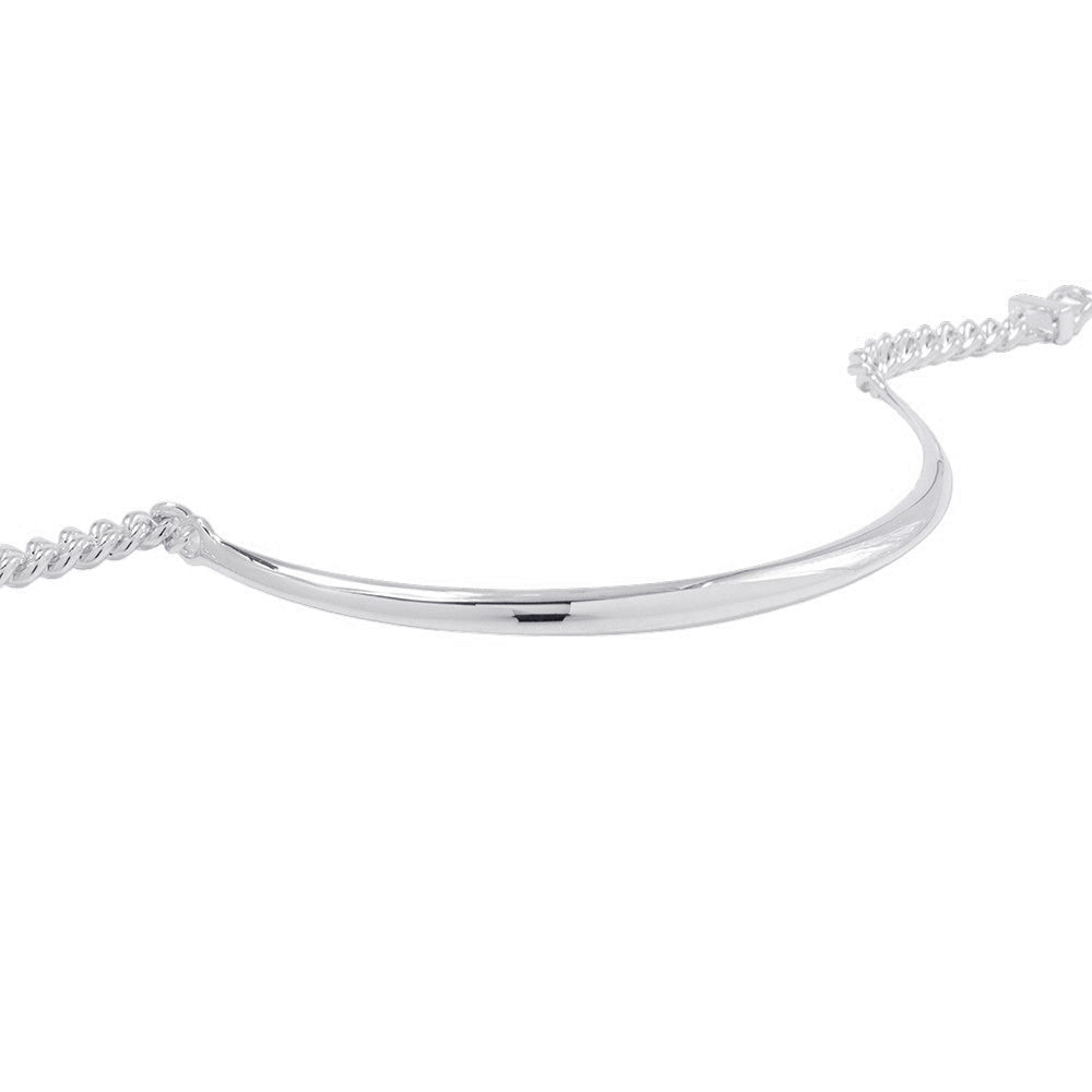 HERMES BoucleSellier Inflexible Necklace Size PM/44 SV925
