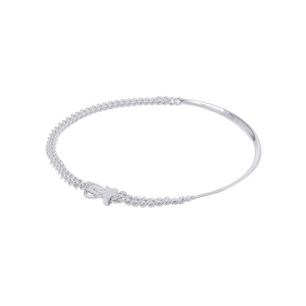 HERMES BoucleSellier Inflexible Necklace Size PM/44 SV925