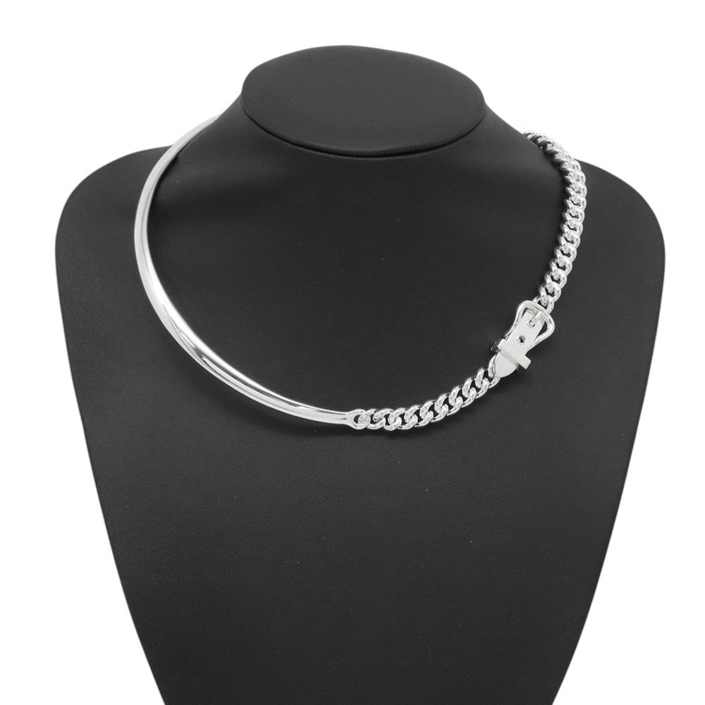 HERMES BoucleSellier Inflexible Necklace Size PM/44 SV925