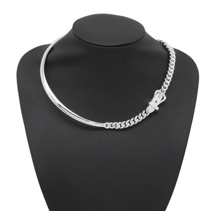 HERMES BoucleSellier Inflexible Necklace Size PM/44 SV925