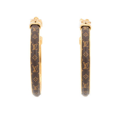 LOUIS VUITTON Earrings・LV SignatureM01627 Metal Monogram