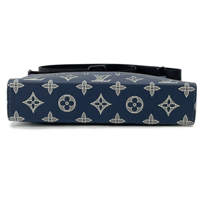 LOUIS VUITTON Gaston Wearable Wallet Navy/WhiteM83384 Monogram Shadow