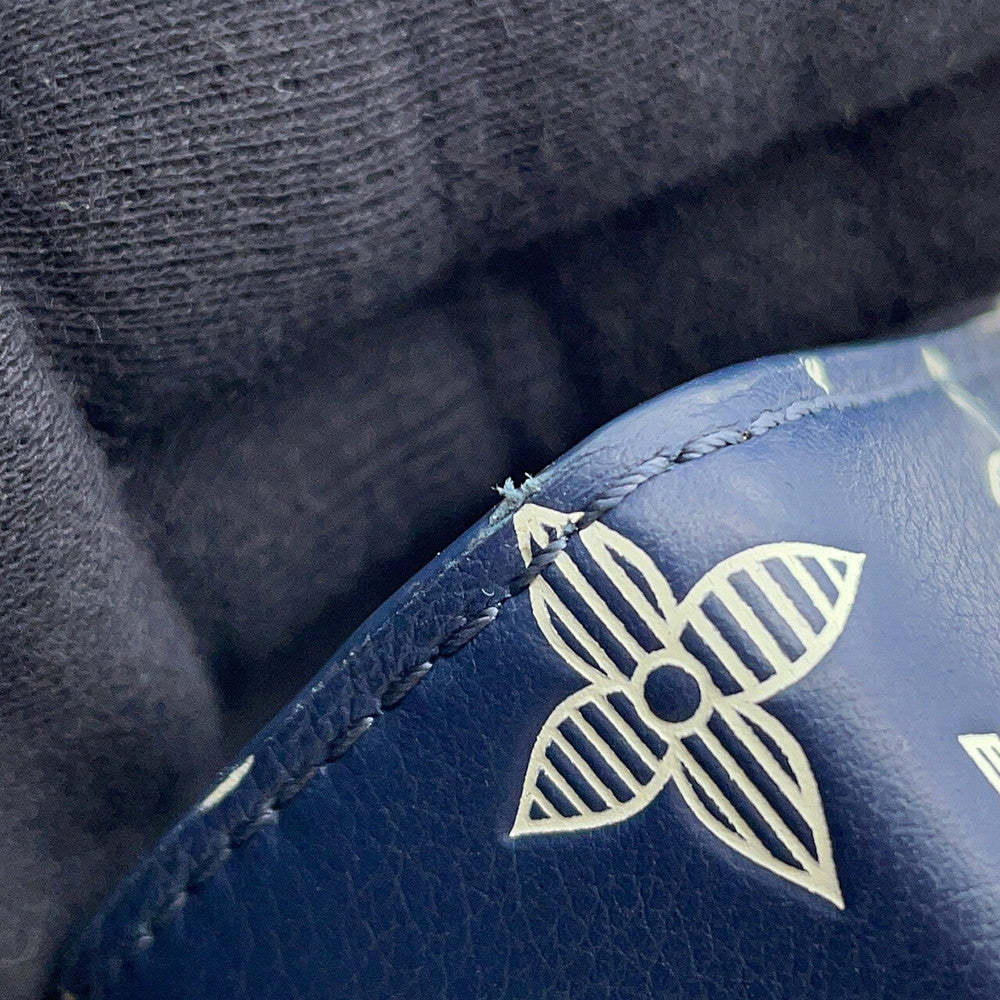 LOUIS VUITTON Gaston Wearable Wallet Navy/WhiteM83384 Monogram Shadow