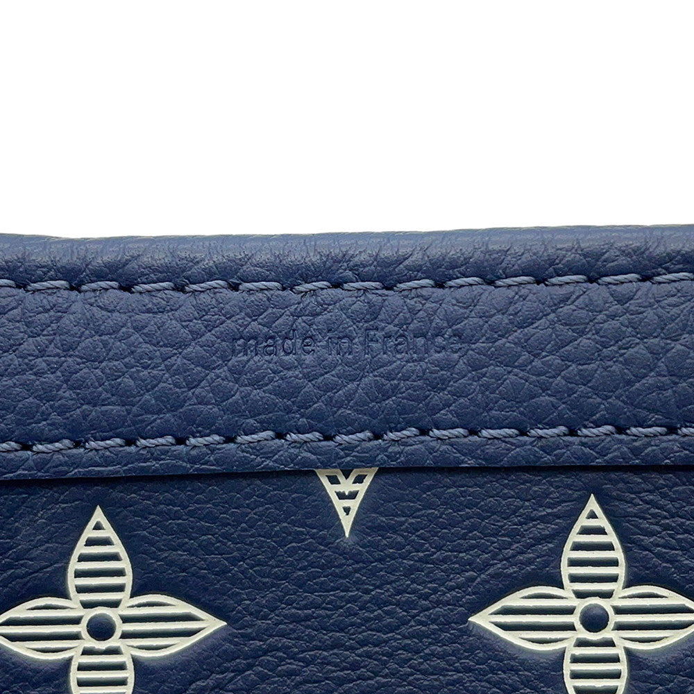 LOUIS VUITTON Gaston Wearable Wallet Navy/WhiteM83384 Monogram Shadow