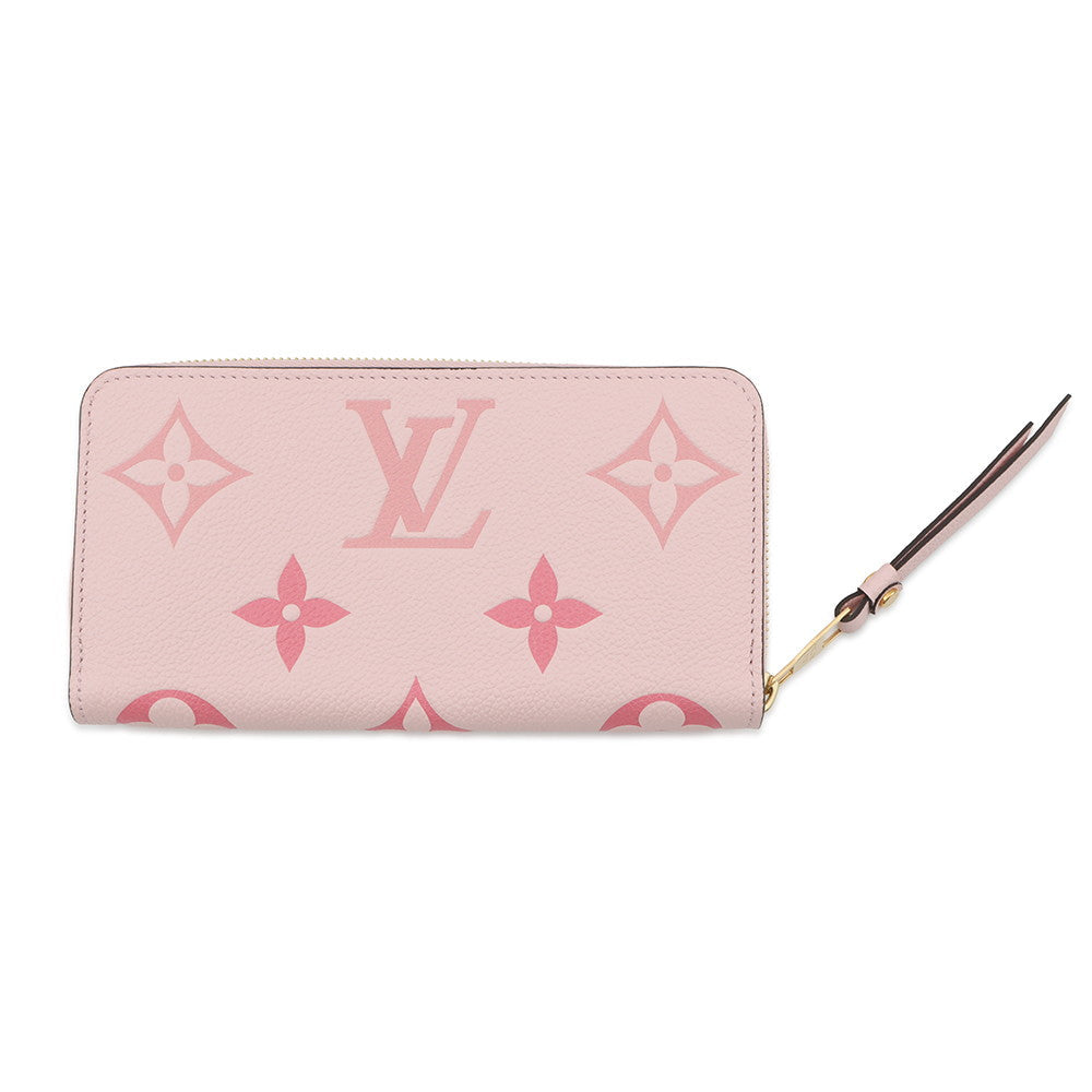 LOUIS VUITTON Zippy Wallet Buton de RoseM80403 Monogram Empreinte Leather