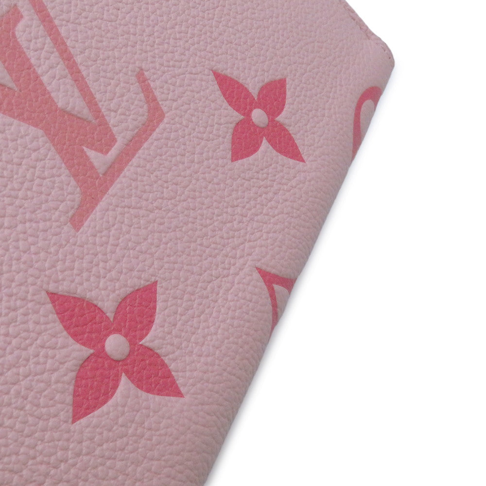 LOUIS VUITTON Zippy Wallet Buton de RoseM80403 Monogram Empreinte Leather