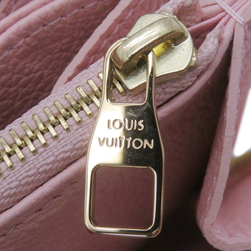 LOUIS VUITTON Zippy Wallet Buton de RoseM80403 Monogram Empreinte Leather