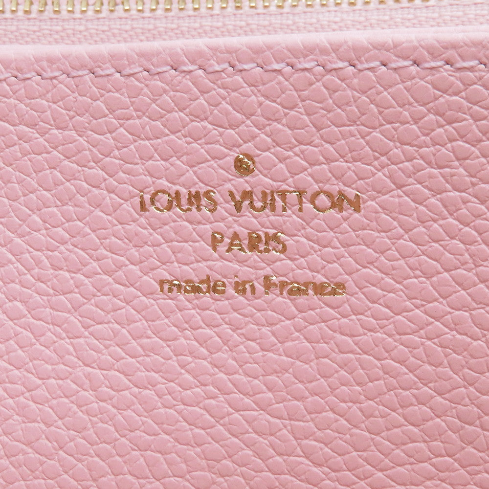 LOUIS VUITTON Zippy Wallet Buton de RoseM80403 Monogram Empreinte Leather