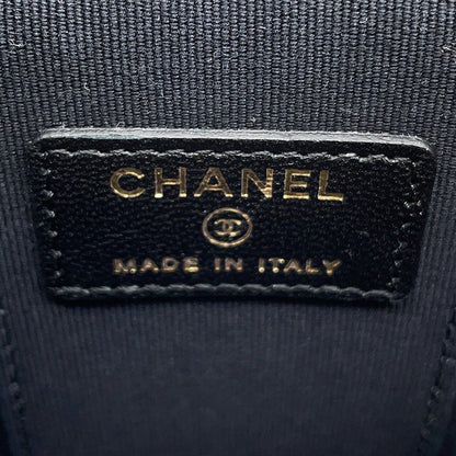 CHANEL Matelasse Small Vanity BlackAP2198 Lambskin Size Small