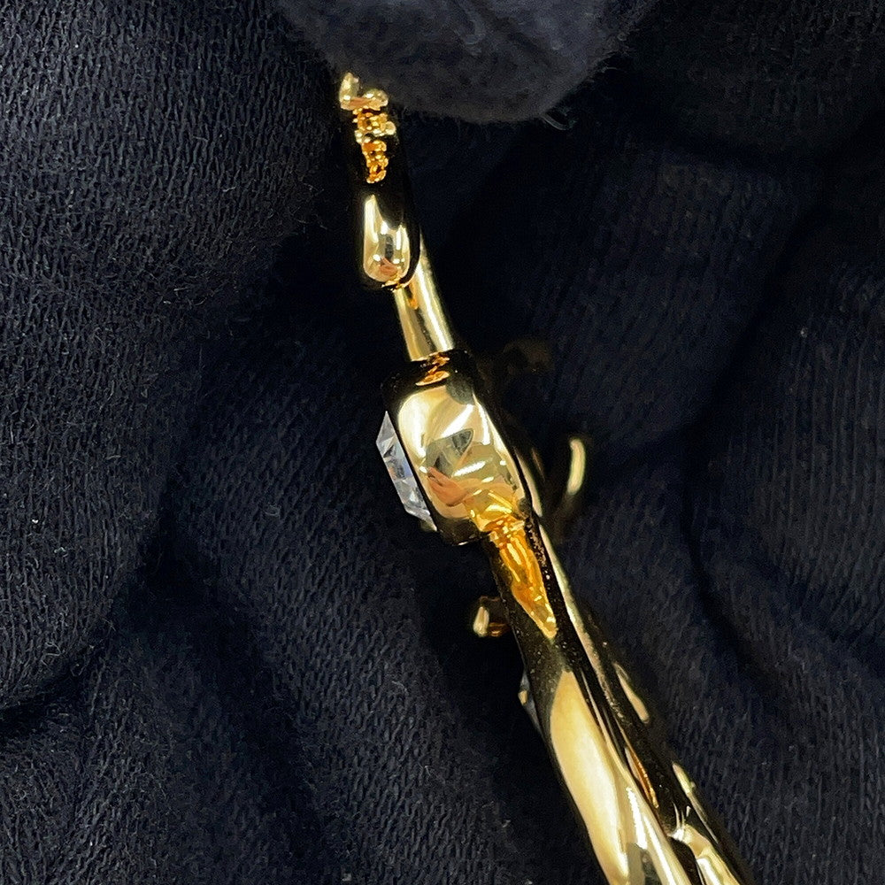 CHANEL I LOVE COCO NecklaceABD427 Gold Plated MetalStone