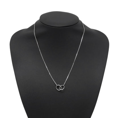 CARTIER Love Diamond Semi-Pave NecklaceB7013700 18K White Gold