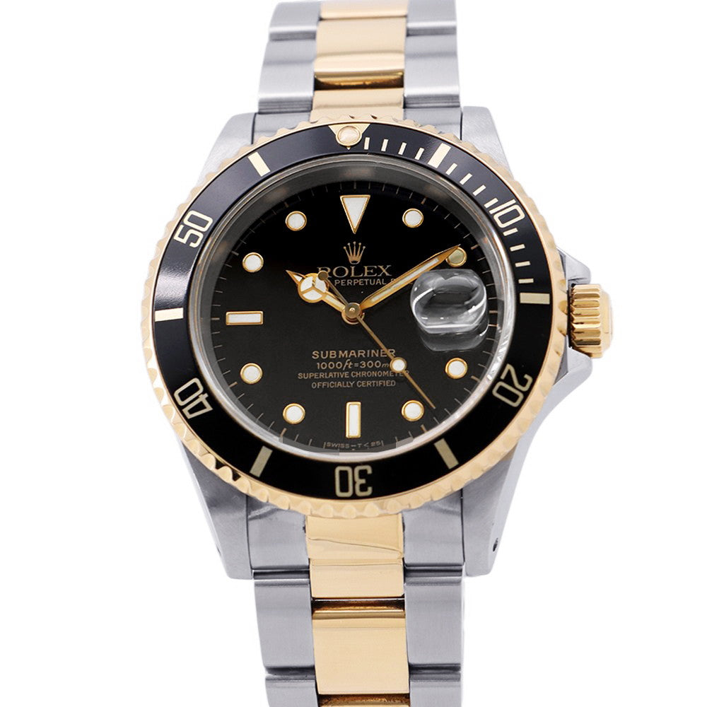 ROLEX Submariner Date W40mm Stainless Steel K18YG Black Dial16613