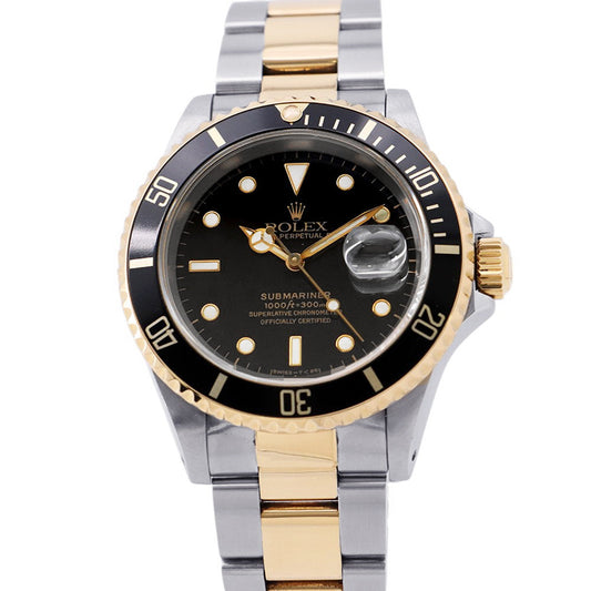 ROLEX Submariner Date W40mm Stainless Steel K18YG Black Dial16613