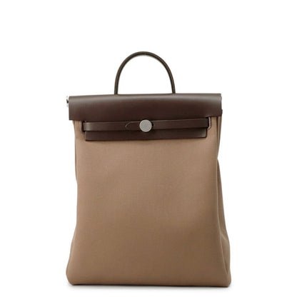 HERMES Herbag Zip Ad Etoupe Toile Officer Bash Hunter Size PM