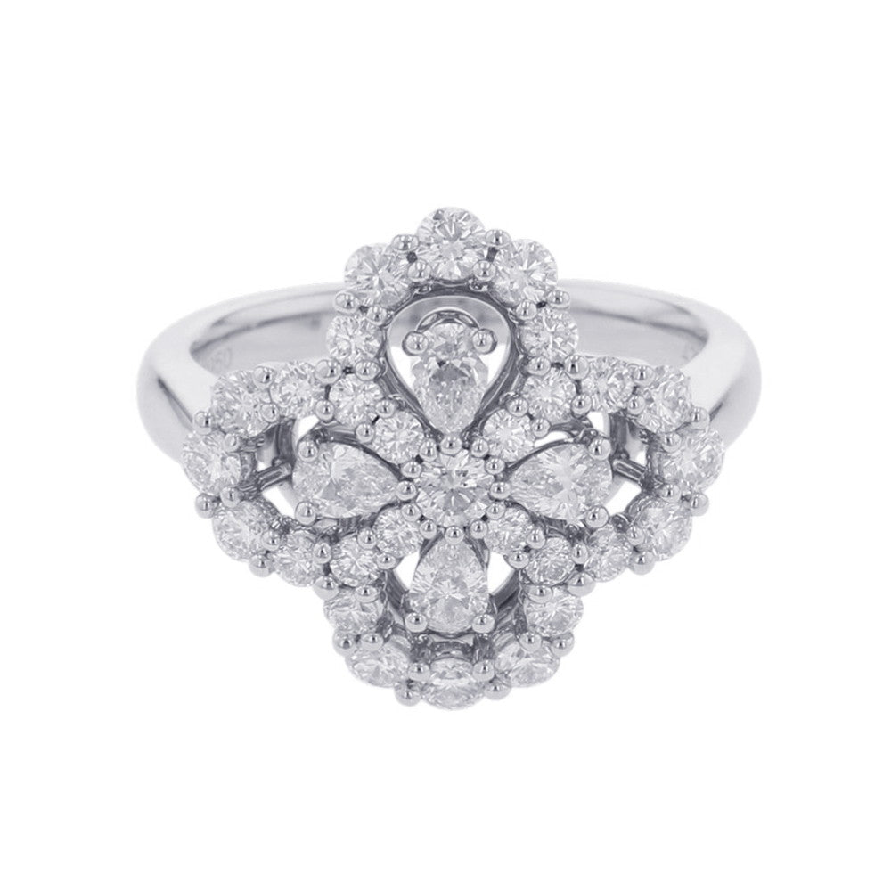 HARRY WINSTON Mini Loop, Full Motif, Ring Size Approximately No. 9FRDPRP1ML4C Pt950