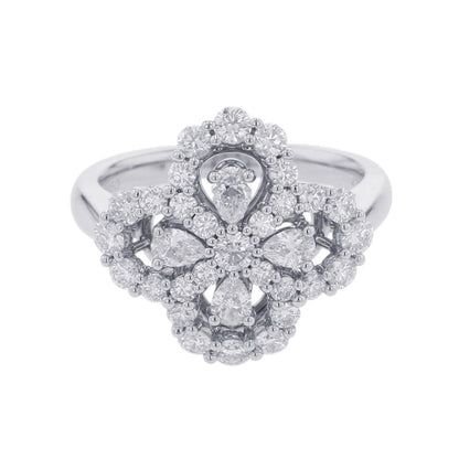 HARRY WINSTON Mini Loop, Full Motif, Ring Size Approximately No. 9FRDPRP1ML4C Pt950