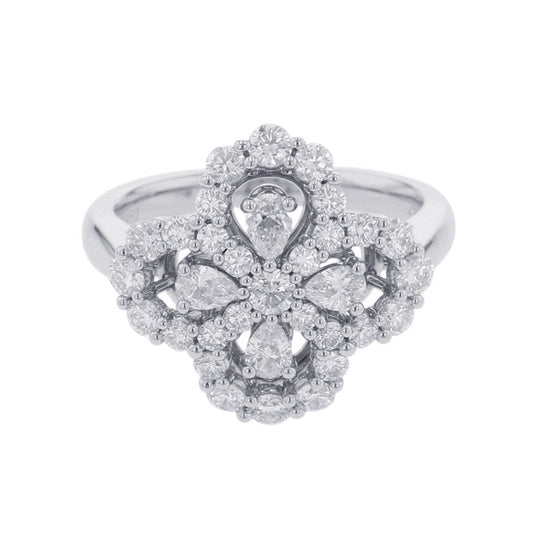 HARRY WINSTON Mini Loop, Full Motif, Ring Size Approximately No. 9FRDPRP1ML4C Pt950