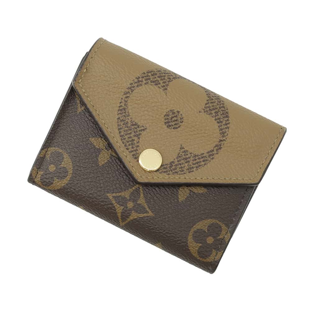 LOUIS VUITTON Portefeuille Zoe NoirM80725 Monogram/Monogram Reverse Canvas